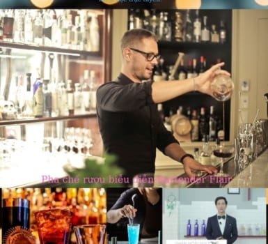 Pha chế rượu biễu diễn-Bartender Flair