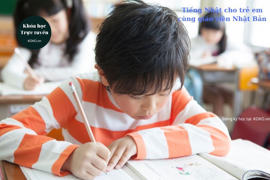 Tiếng Nhật cho trẻ em cùng giáo viên Nhật Bản