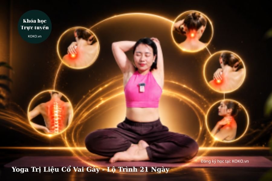 Yoga Trị Liệu Cổ Vai Gáy - Lộ Trình 21 Ngày