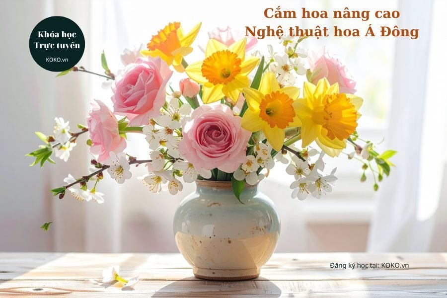 Cắm hoa nâng cao - Nghệ thuật hoa Á Đông