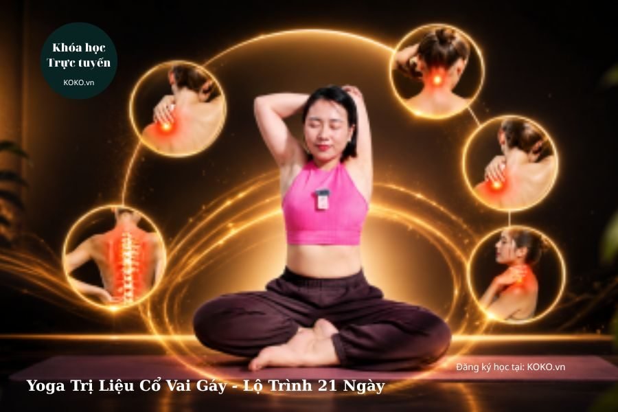 Yoga Trị Liệu Cổ Vai Gáy - Lộ Trình 21 Ngày